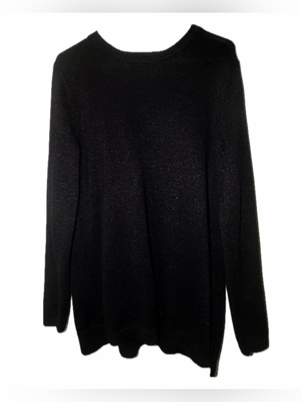 J. Jill Black Sparkle Crewneck Sweater